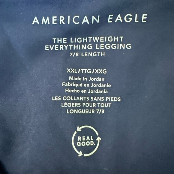 American Eagle the lightweight  Everything legging Navy Blue XXL NWT 7/8 length - Picture 3 of 6
